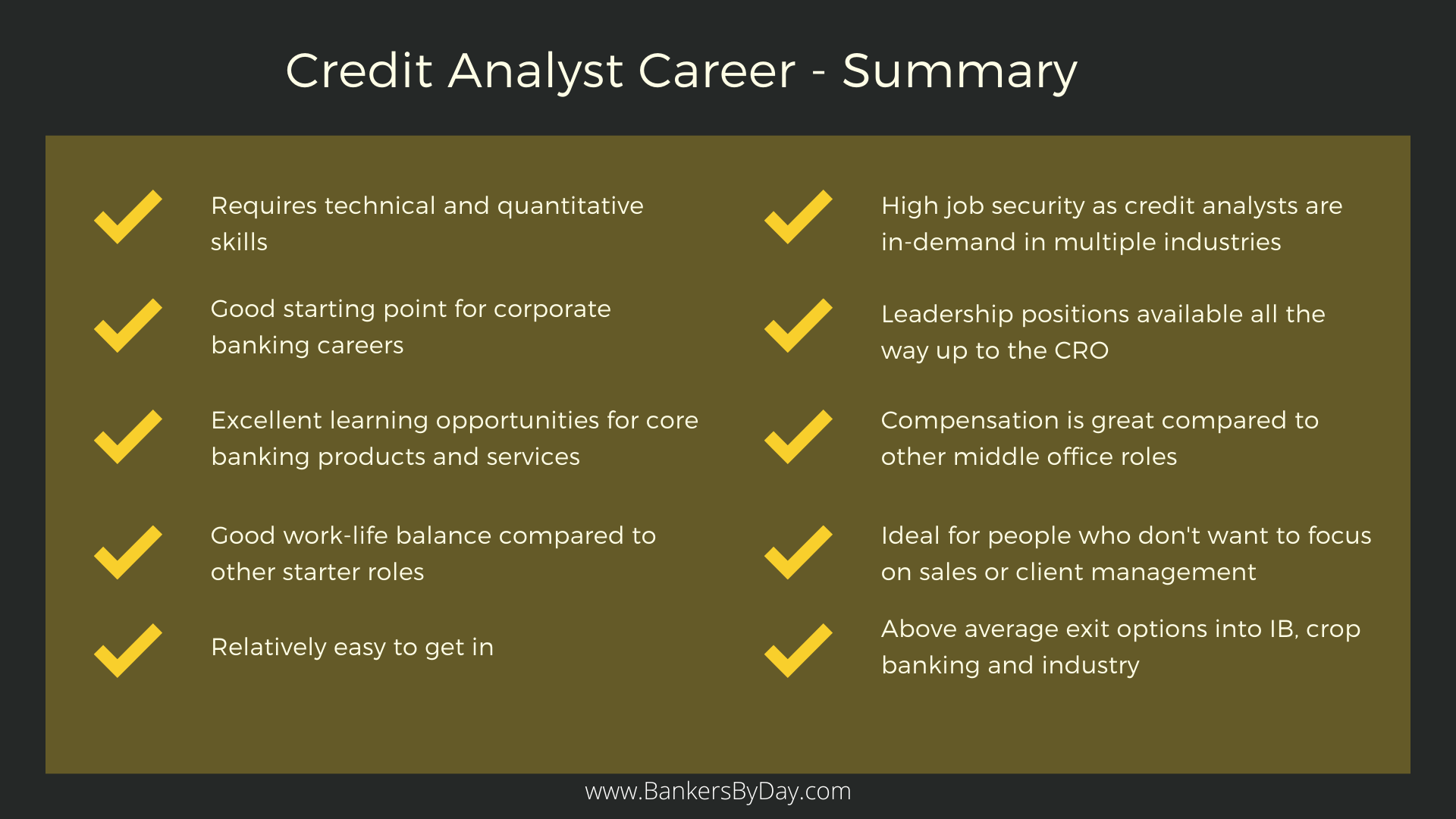 Credit Analyst Info