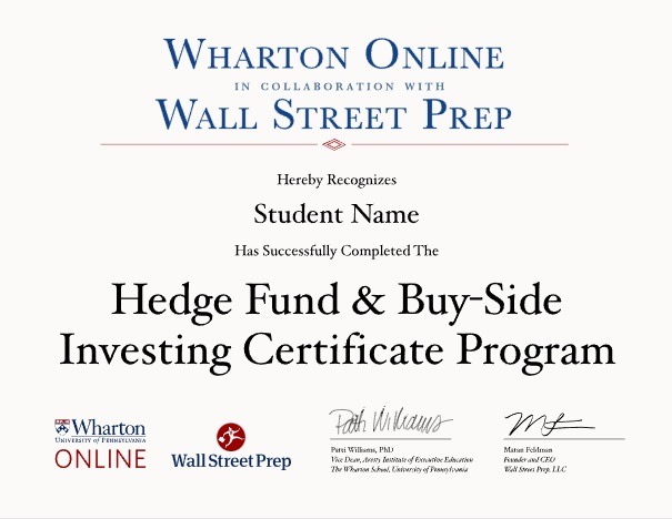 Featured image for “Wharton Wall Street Prep Certificate Programs Reviews”