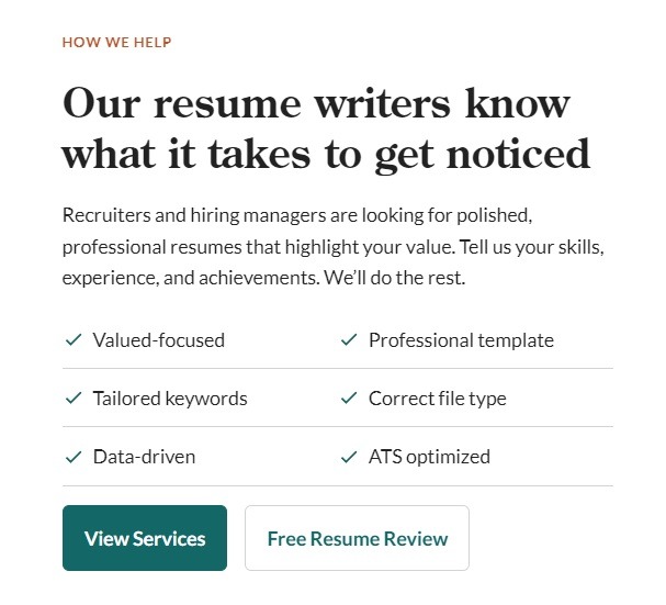 best resume writing service for finance